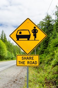 Share the Road Warning Sign